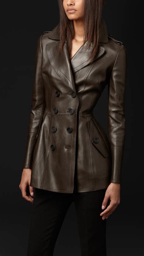 burberry prorsum leather coat|women's burberry coat.